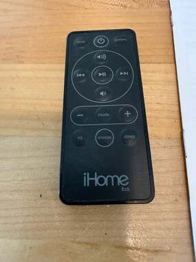 iHome Rz6 Speaker Dock Remote Control & Manual